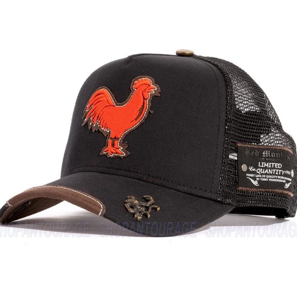 Red Monkey The Cock RM1387 Limited Edition Unisex Trucker Hat Cap | 2 Colors - Picture 2 of 15